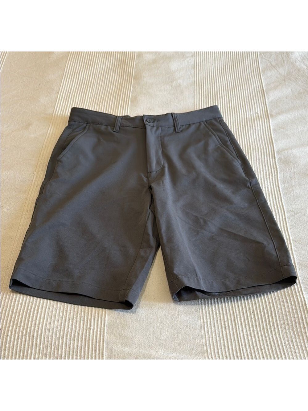 Sunice Gray Flat Front Golf Shorts Size 30